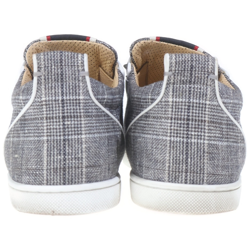 CHRISTIAN LOUBOUTIN(クリスチャンルブタン) スタッズ ローカットスニーカー スリッポン グレンチェック #41