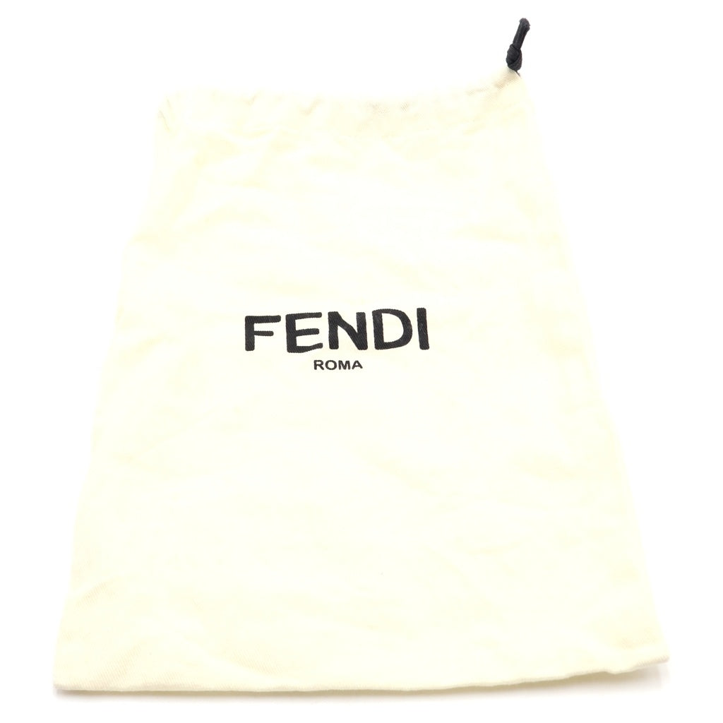 FENDI(フェンディ) FFスクエア ベルト レザー ブラック/シルバー