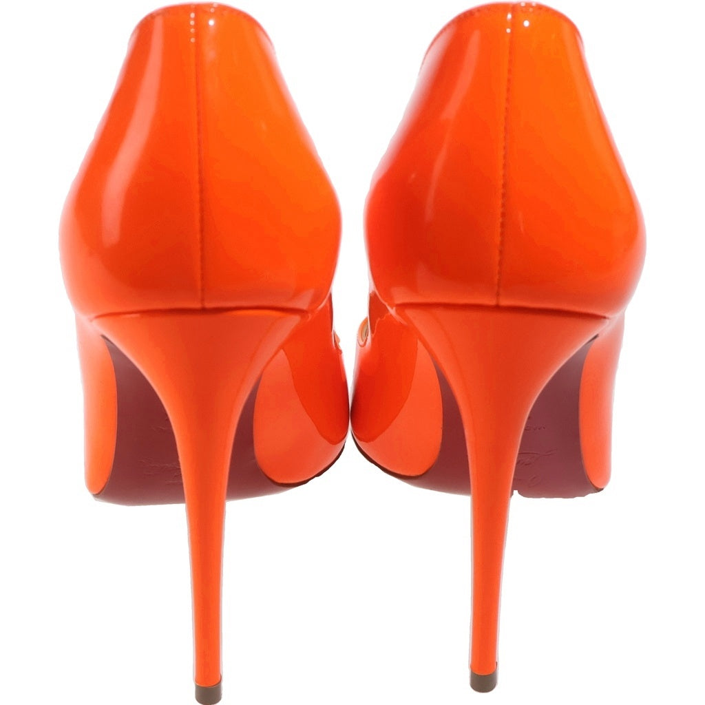 CHRISTIAN LOUBOUTIN(クリスチャンルブタン) Hot Chick 100 ホットチック パテントレザー パンプス シューズ オレンジ 1210500 レディース