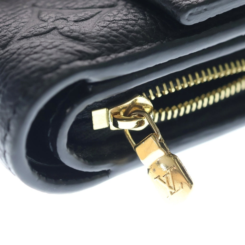 LOUIS VUITTON(ルイヴィトン) モノグラム アンプラント ポルトフォイユ メティス コンパクトウォレット 三つ折り財布 レディース ノワール レザー ブラック M80880 RFID