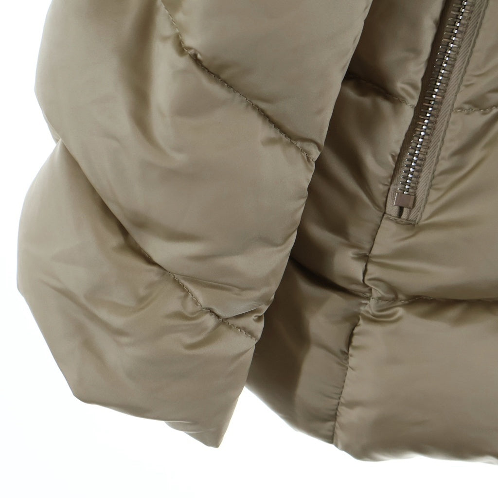 MONCLER(モンクレール) 24AW CUPIDONE GIUBBOTTO キュピドン ファー付き ジップアップ ナイロン ショート ダウンジャケット ベージュ #1 J20931A00177 レディース