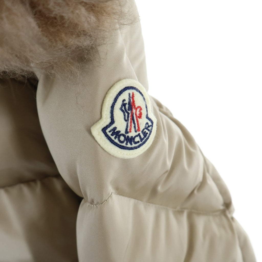 MONCLER(モンクレール) 24AW CUPIDONE GIUBBOTTO キュピドン ファー付き ジップアップ ナイロン ショート ダウンジャケット ベージュ #1 J20931A00177 レディース