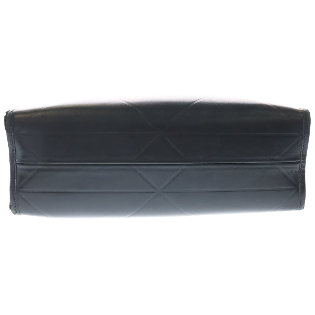 PRADA(プラダ) シンボル ステッチ スモール 2WAYハンドバッグ ショルダーバッグ ブラック レザー 1BA396 ゴールド金具 レディース