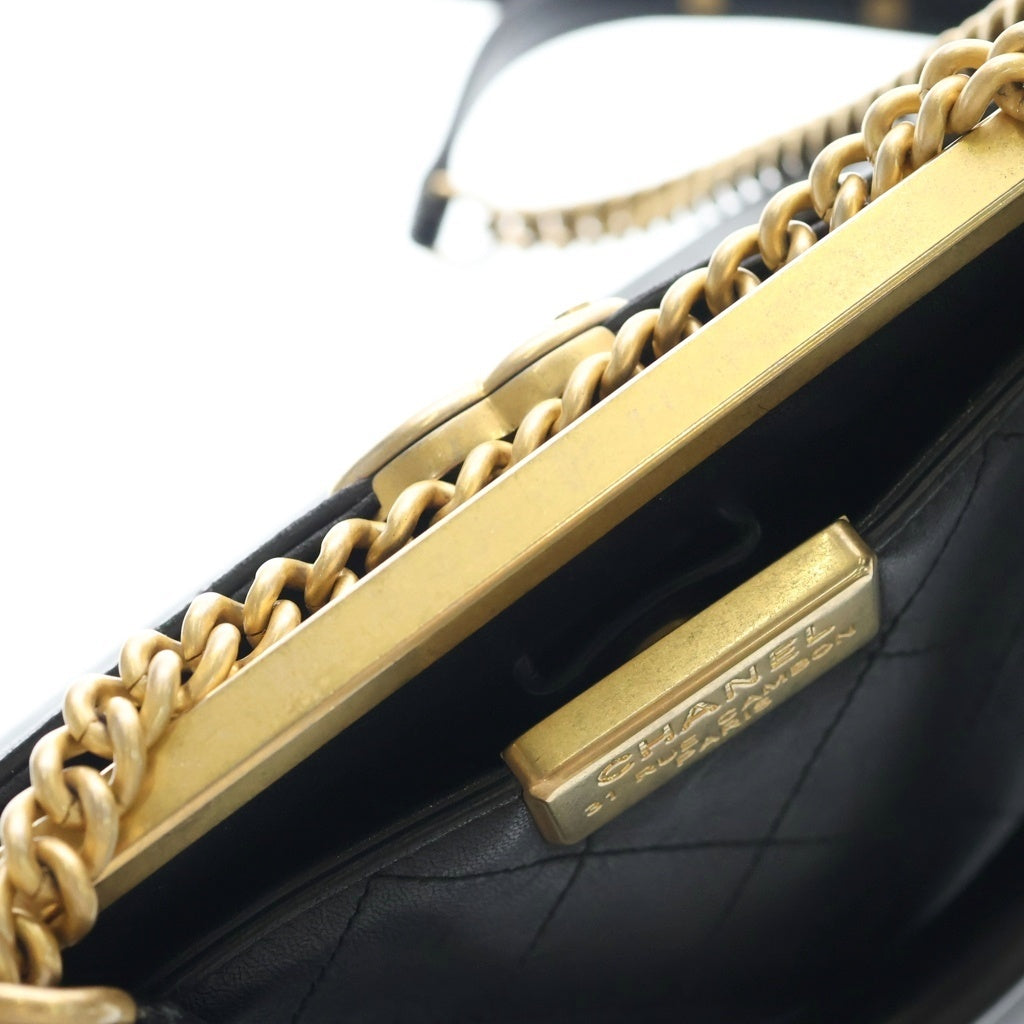 CHANEL(シャネル) COCO LUXE ラージ ショッピングバッグ ハンドバッグ ブラック レザー A57089 ゴールド金具 レディース