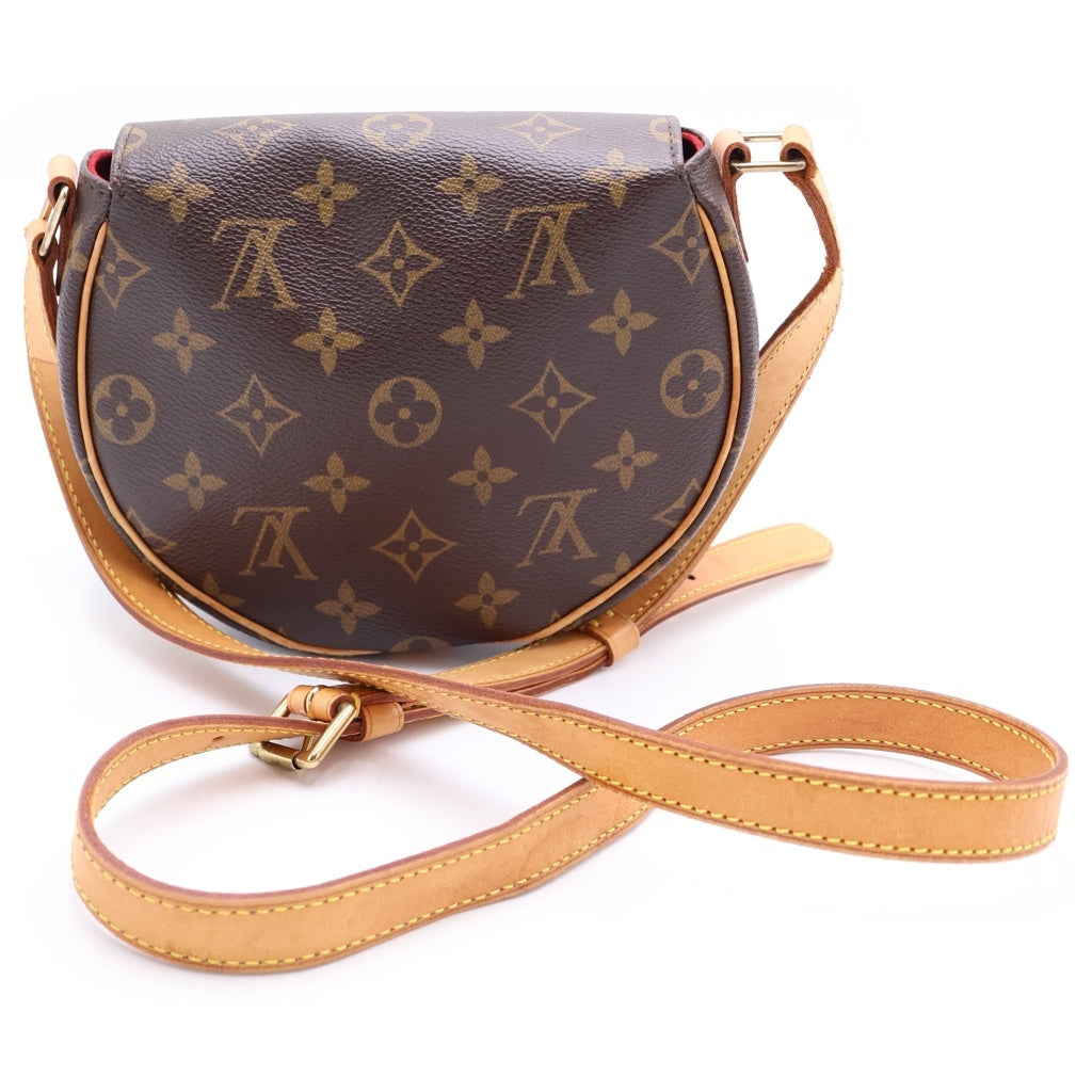 LOUIS VUITTON(ルイヴィトン) モノグラム タンブラン ショルダーバッグ ブラウン レザー×PVC M51179 ゴールド金具 レディース