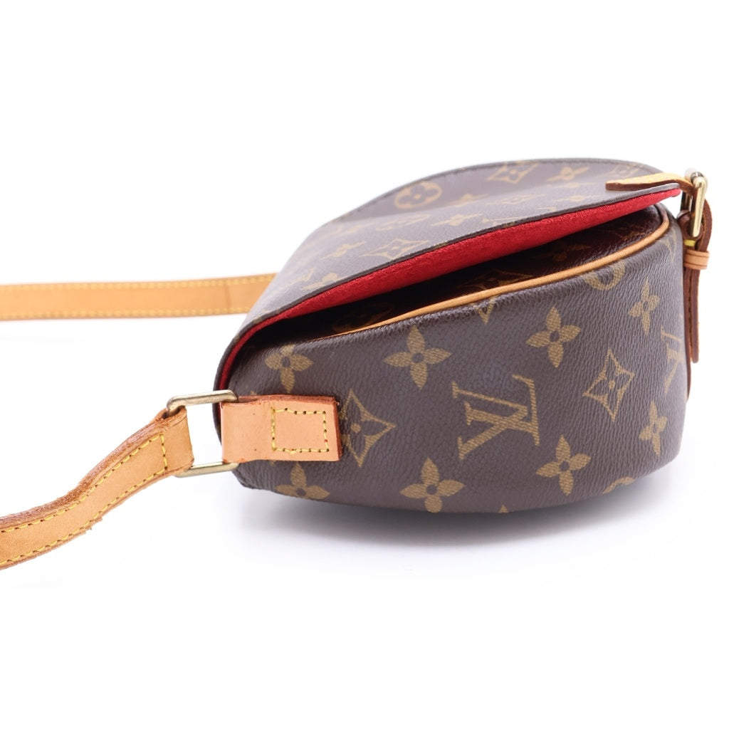 LOUIS VUITTON(ルイヴィトン) モノグラム タンブラン ショルダーバッグ ブラウン レザー×PVC M51179 ゴールド金具 レディース