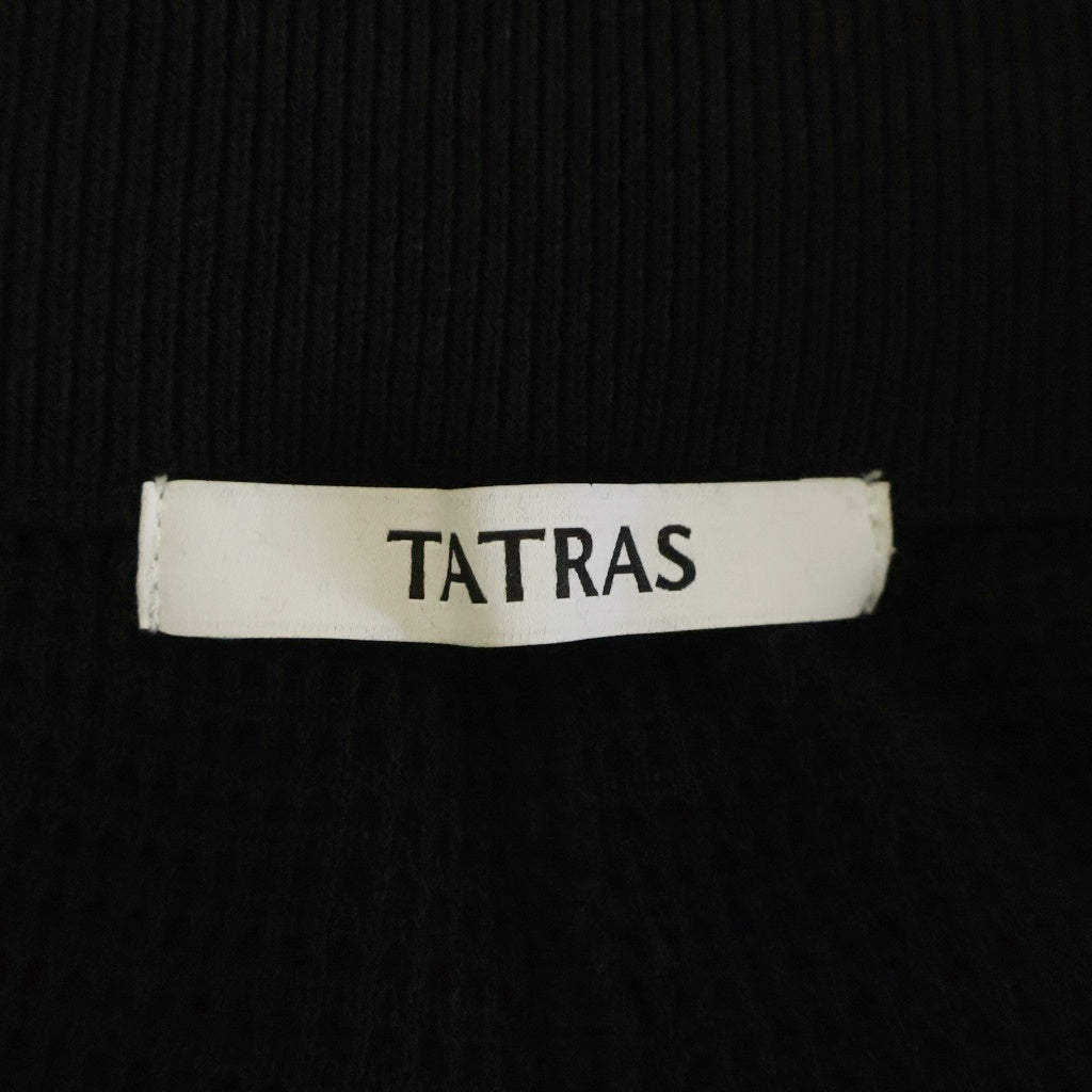 TATRAS(タトラス) パイル モノグラムロゴ ジップファスナー付き コットン ショートパンツ ショーツ #3 ブラック TRNAVA6