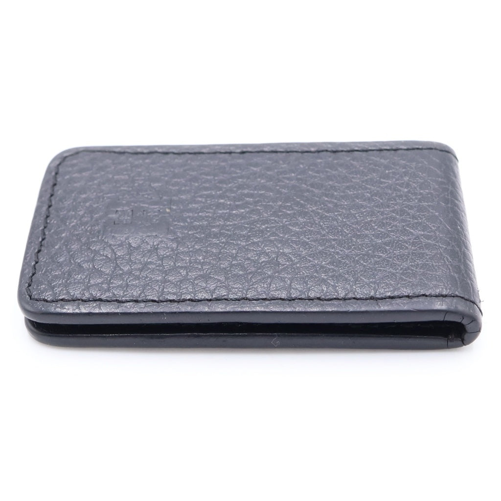 HERMES(エルメス) マネークリップ マグネット レザー ブラック