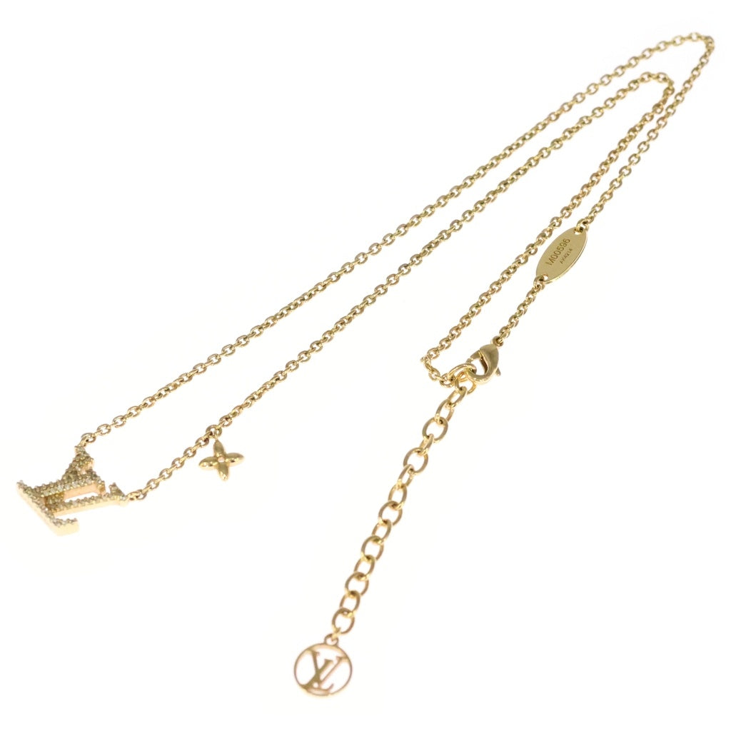 LOUIS VUITTON(ルイヴィトン) LV アイコニック ネックレス ストラス GP ゴールド M00596 レディース