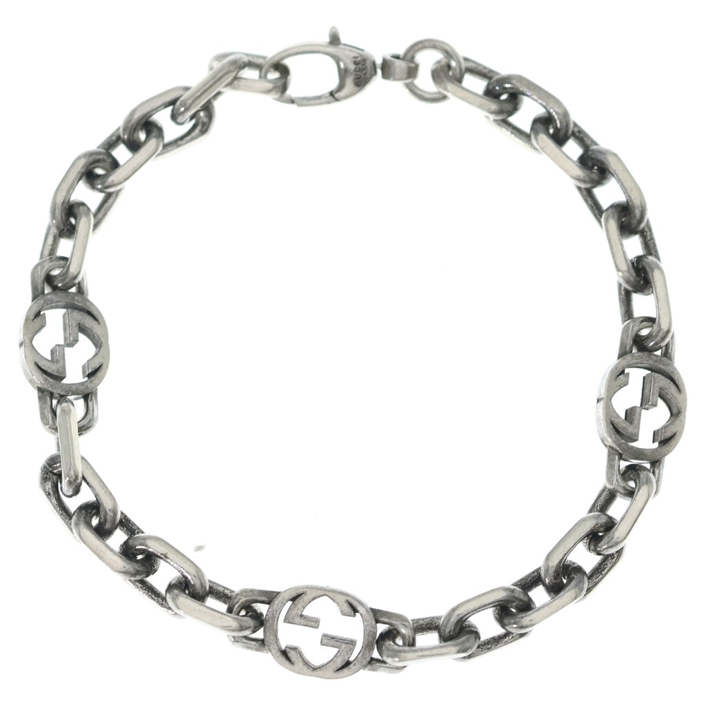 GUCCI(グッチ) インターロッキングG アラベスク ブレスレット シルバー SV925 レディース