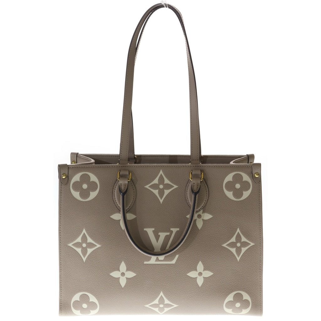 LOUIS VUITTON(ルイヴィトン) モノグラム アンプラント オンザゴーMM ハンドバッグ レザー ゴールド金具 ベージュ M45494 RFID レディース