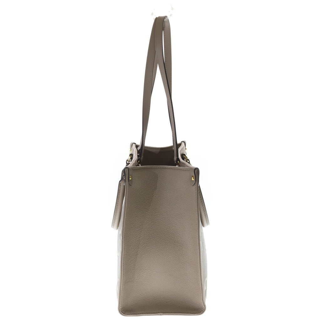 LOUIS VUITTON(ルイヴィトン) モノグラム アンプラント オンザゴーMM ハンドバッグ レザー ゴールド金具 ベージュ M45494 RFID レディース