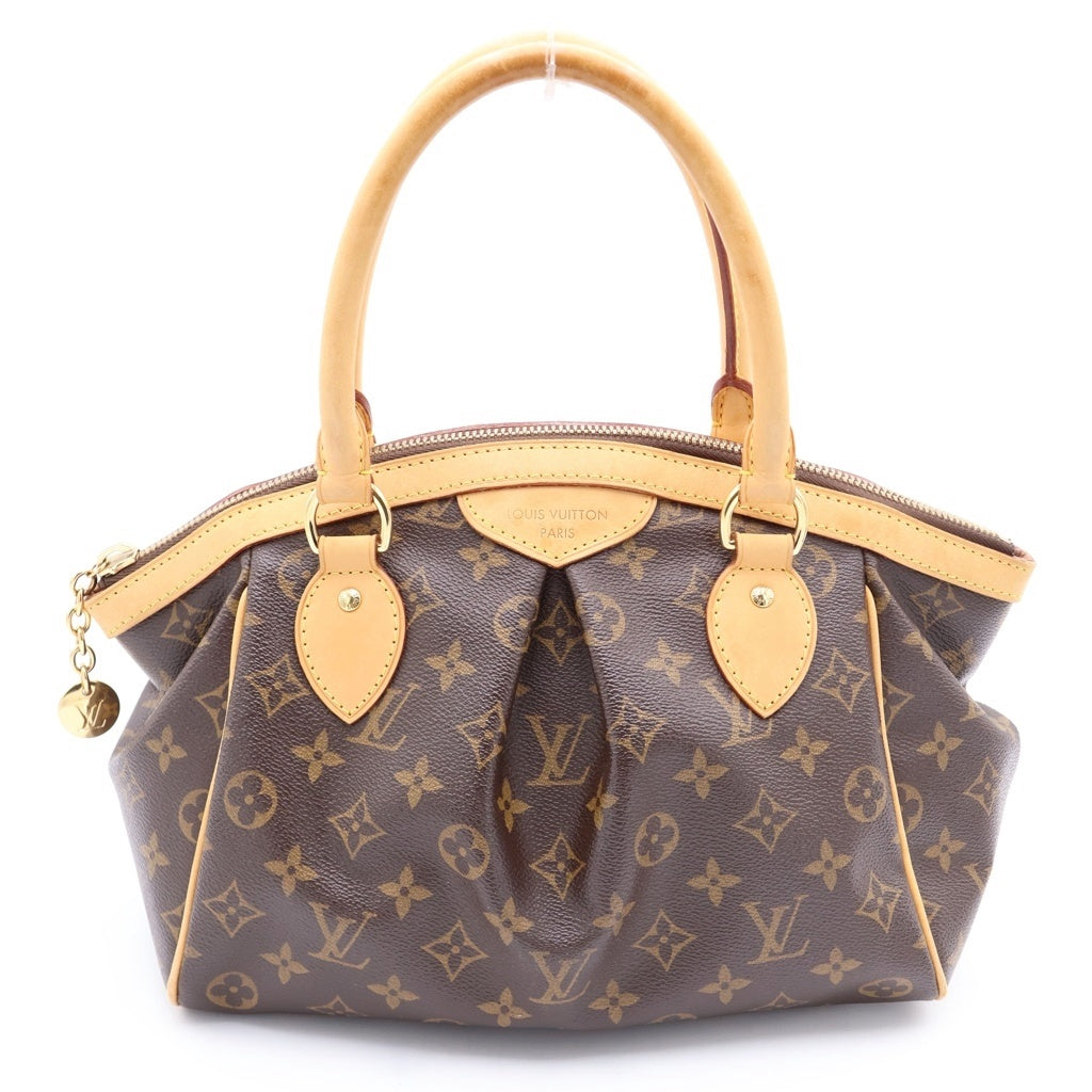 LOUIS VUITTON(ルイヴィトン) モノグラム ティヴォリPM ハンドバッグ PVC レザー ゴールド金具 ブラウン M40143 レディース