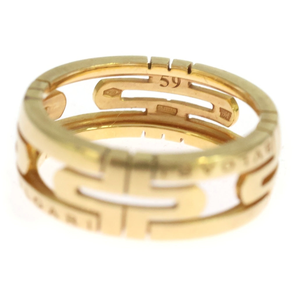 BVLGARI(ブルガリ) パレンテシ オープンワーク リング イエローゴールド Au750YG #59