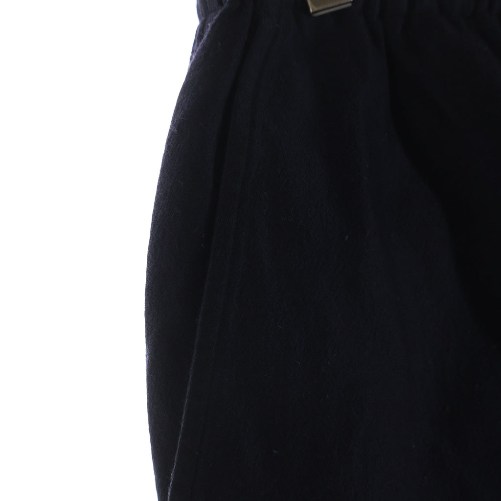 COMOLI(コモリ) ウール×シルク ドローストリングパンツ ボトムス #2 ネイビー U03-03002