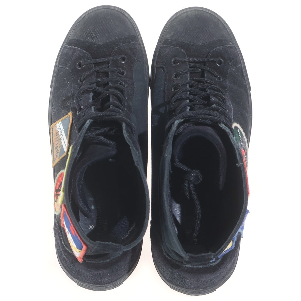 LOUIS VUITTON(ルイヴィトン) タトゥーライン ワッペン キャンバス ハイカットスニーカー #7 1/2 ブラック