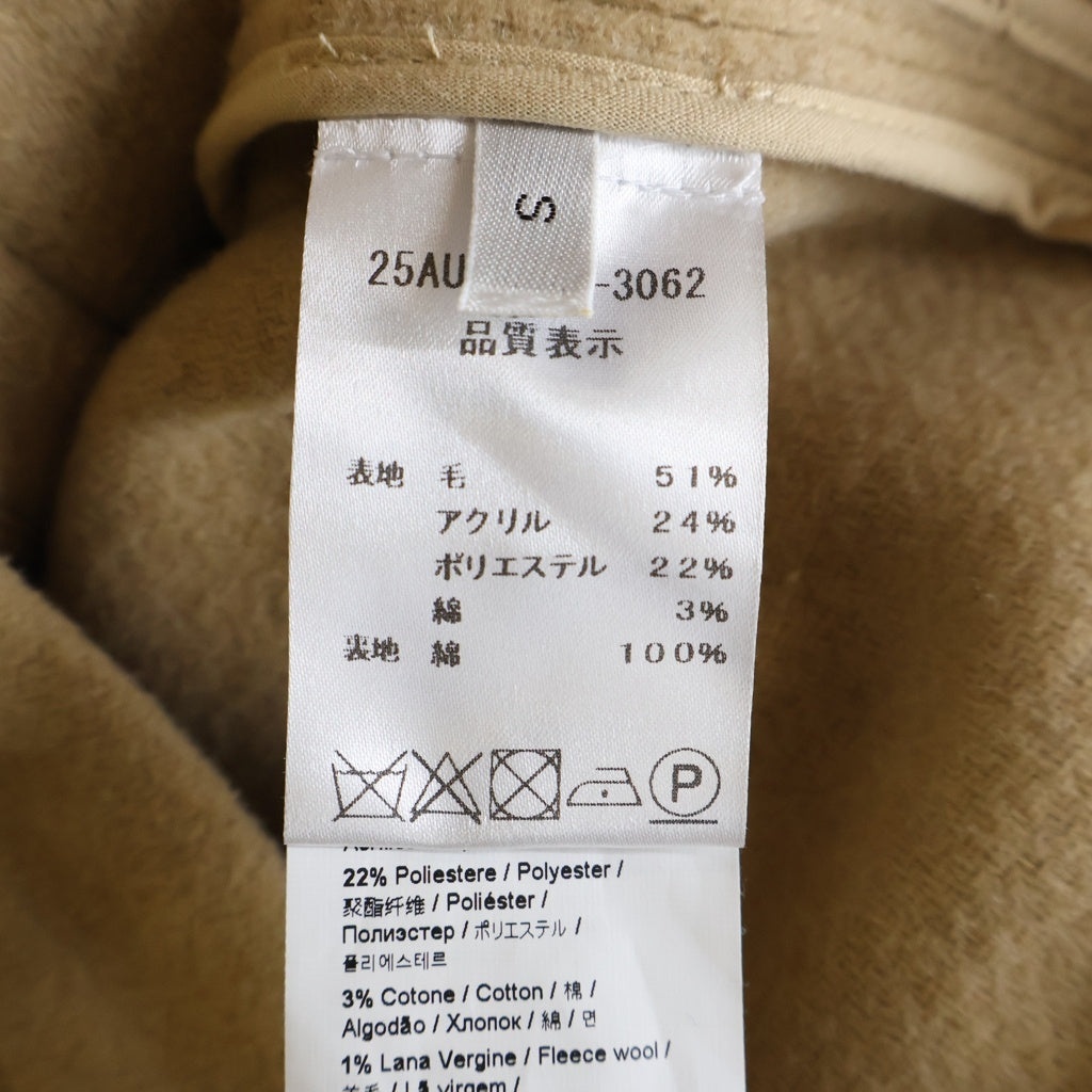 N21 numero ventuno(ヌメロ ヴェントゥーノ) ウール シャツジャケットコート アウター #S キャメル 25AU-0041-3062