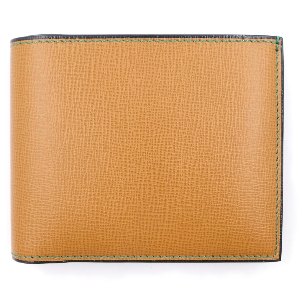 Valextra(ヴァレクストラ) Wallet 4Cc With Coin Holder レザーウォレット 二つ折り財布 コインケース Vカット ブラウン SGNL0023044