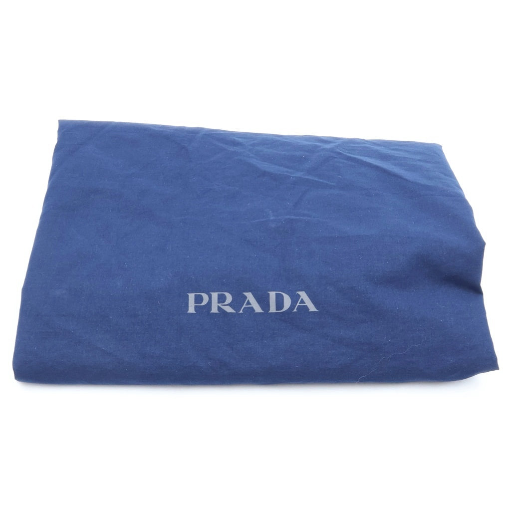 PRADA(プラダ) トライアングルロゴ リナイロン バックパック リュック サフィアーノレザー ナイロン ブラック 2VZ079 レディース