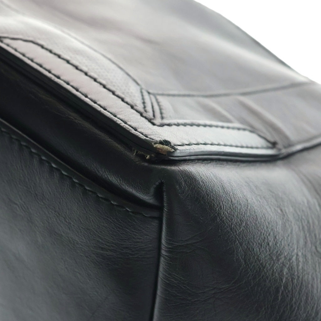 BALENCIAGA(バレンシアガ) ネイビーカバスS レザー ハンドバッグ トートバッグ ブラック 339933 レディース