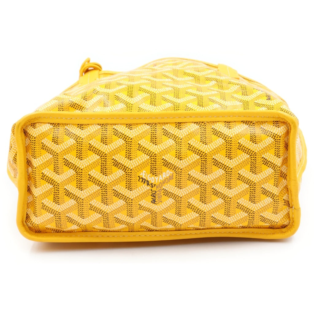 GOYARD(ゴヤール) アンジュ ミニ トート ハンドバッグ PVC レザー イエロー レディース