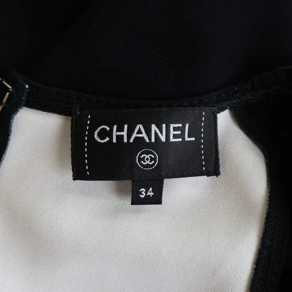 CHANEL(シャネル) 2026年 新作 ショートドレス ノースリーブ ココマーク レーヨン ブラック P81174 レディース