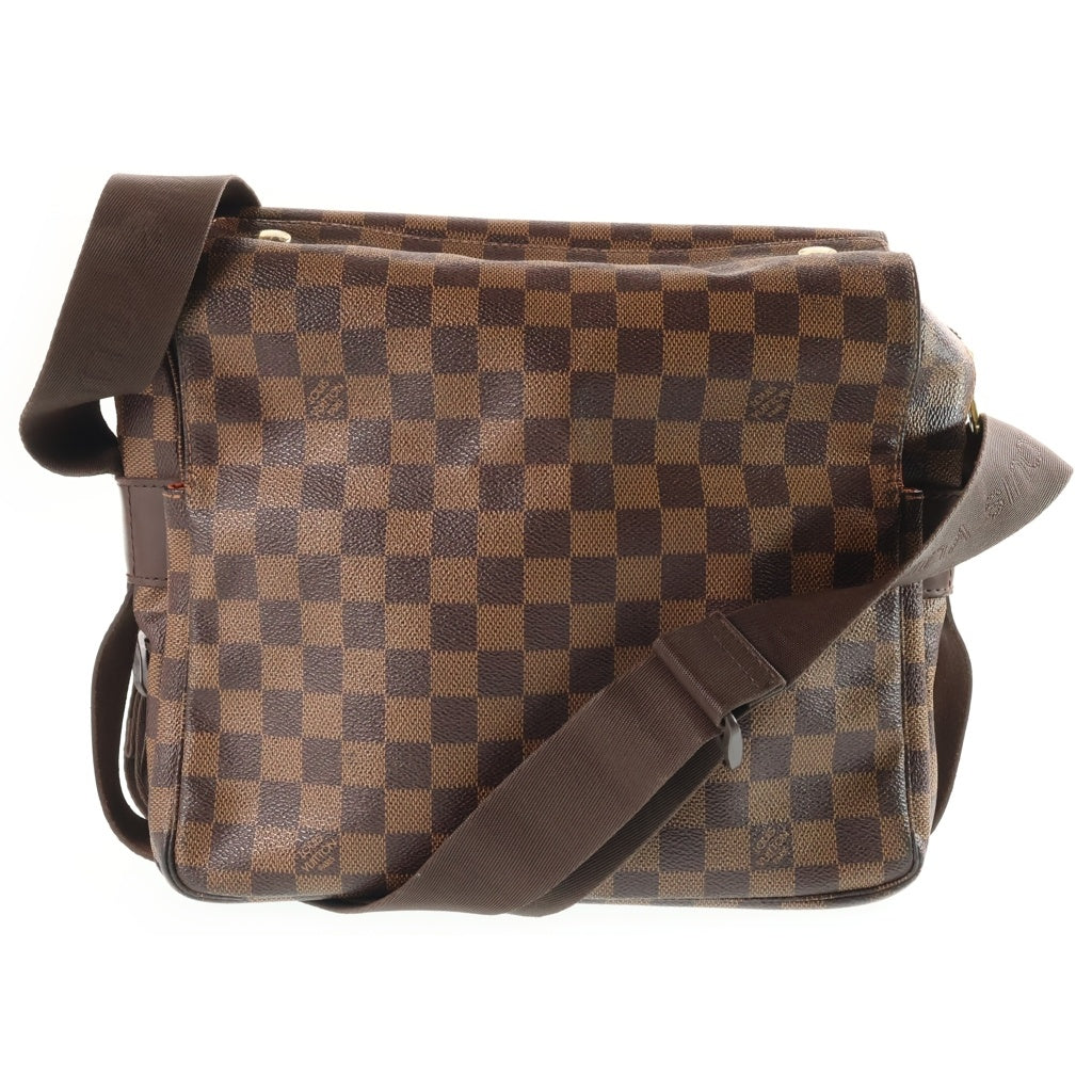 LOUIS VUITTON(ルイヴィトン) ダミエ ナヴィグリオ ショルダーバッグ PVC×レザー ブラウン N45255 レディース