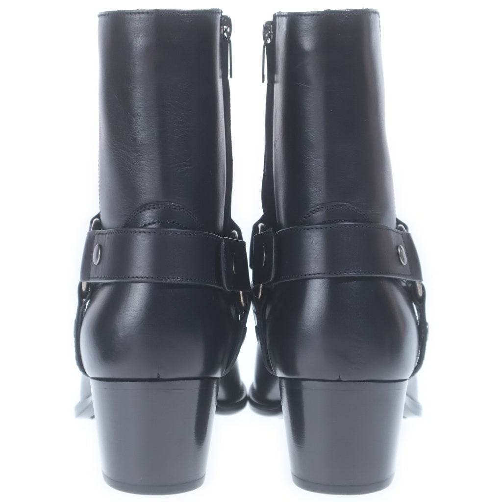 SAINT LAURENT PARIS(サンローランパリ) クラシック ワイアット ハーネス ブーツ レザー ブラック 681339