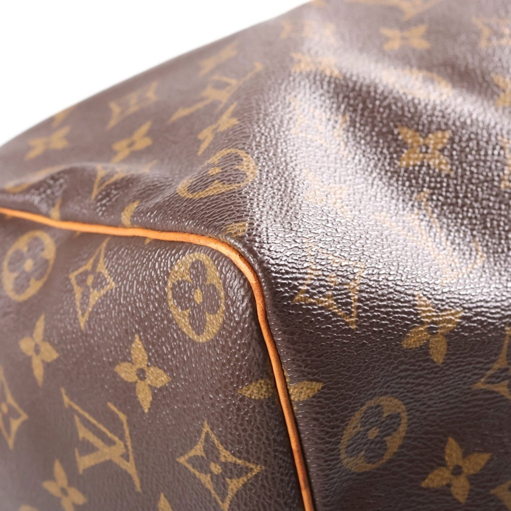 LOUIS VUITTON(ルイヴィトン) モノグラム スピーディ35 ハンドバッグ ブラウン PVC×レザー M41524 レディース