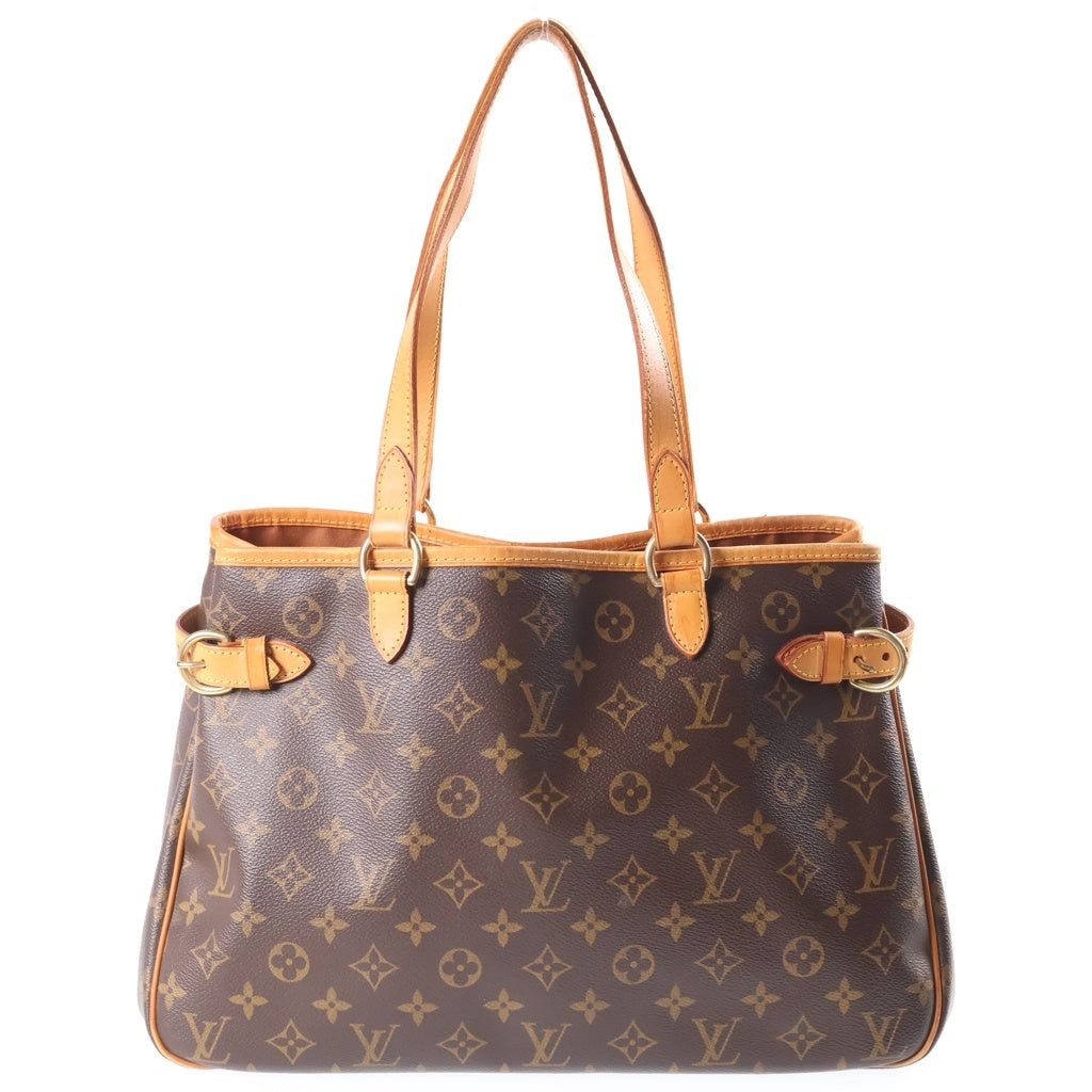 LOUIS VUITTON(ルイヴィトン) モノグラム バティニョール・オリゾンタル ハンドバッグ ワンショルダーバッグ ブラウン PVC×レザー M51154 レディース