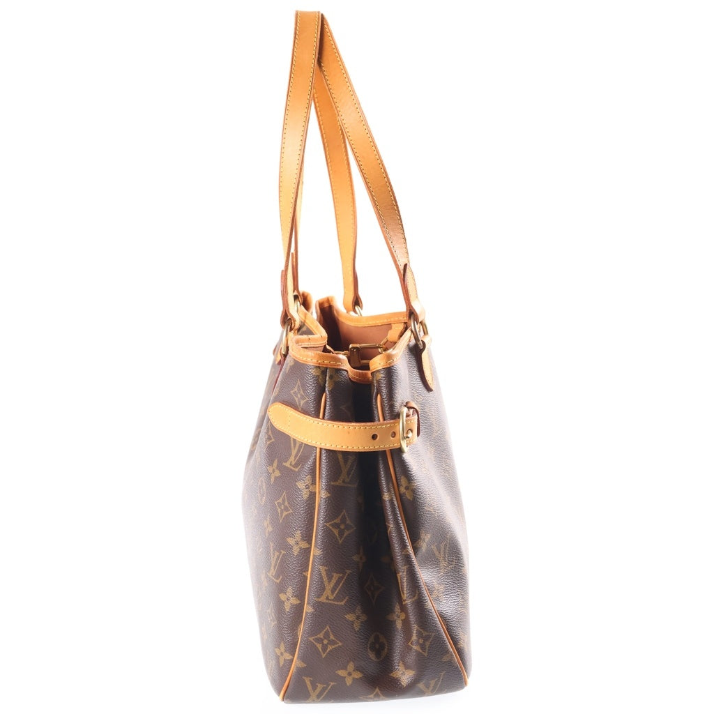 LOUIS VUITTON(ルイヴィトン) モノグラム バティニョール・オリゾンタル ハンドバッグ ワンショルダーバッグ ブラウン PVC×レザー M51154 レディース