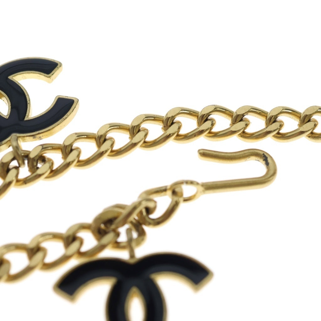 CHANEL(シャネル) ココマーク マルチチャーム ロングチェーンベルト ネックレス アイコン フェイクパール メタル 02A ゴールド レディース