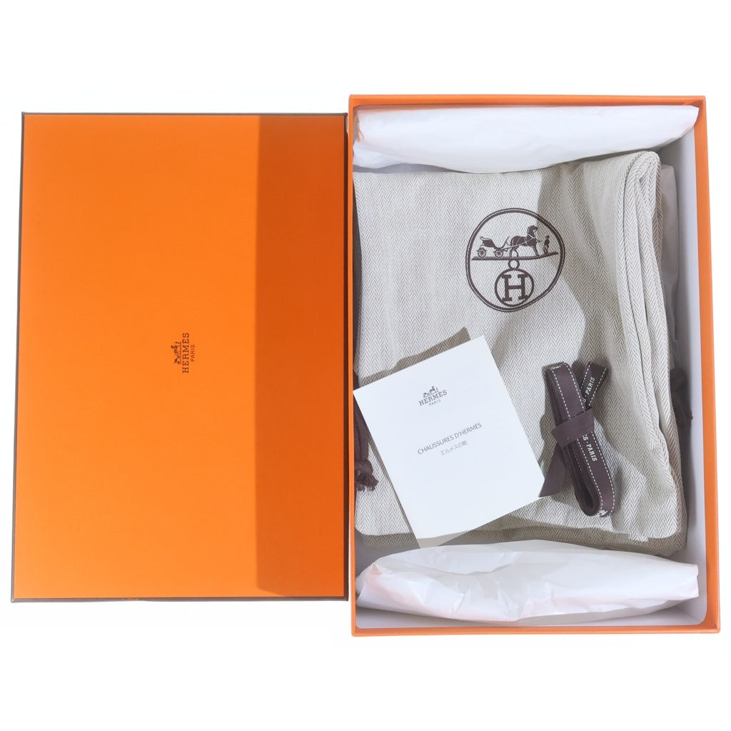 HERMES(エルメス) シプレ サンダル フラットサンダル ブラック カーフ レディース