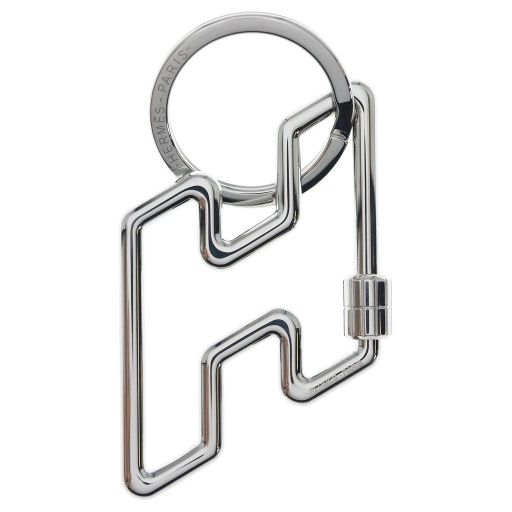 HERMES(エルメス) Hトゥスピード キーリング キーホルダー バッグチャーム シルバー レディース