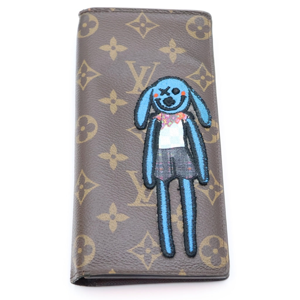 LOUIS VUITTON(ルイヴィトン) モノグラムパッチ LVフレンズ ポルトフォイユブラザ ロングウォレット 長財布 二つ折り財布 ブラウン PVCレザー M80158