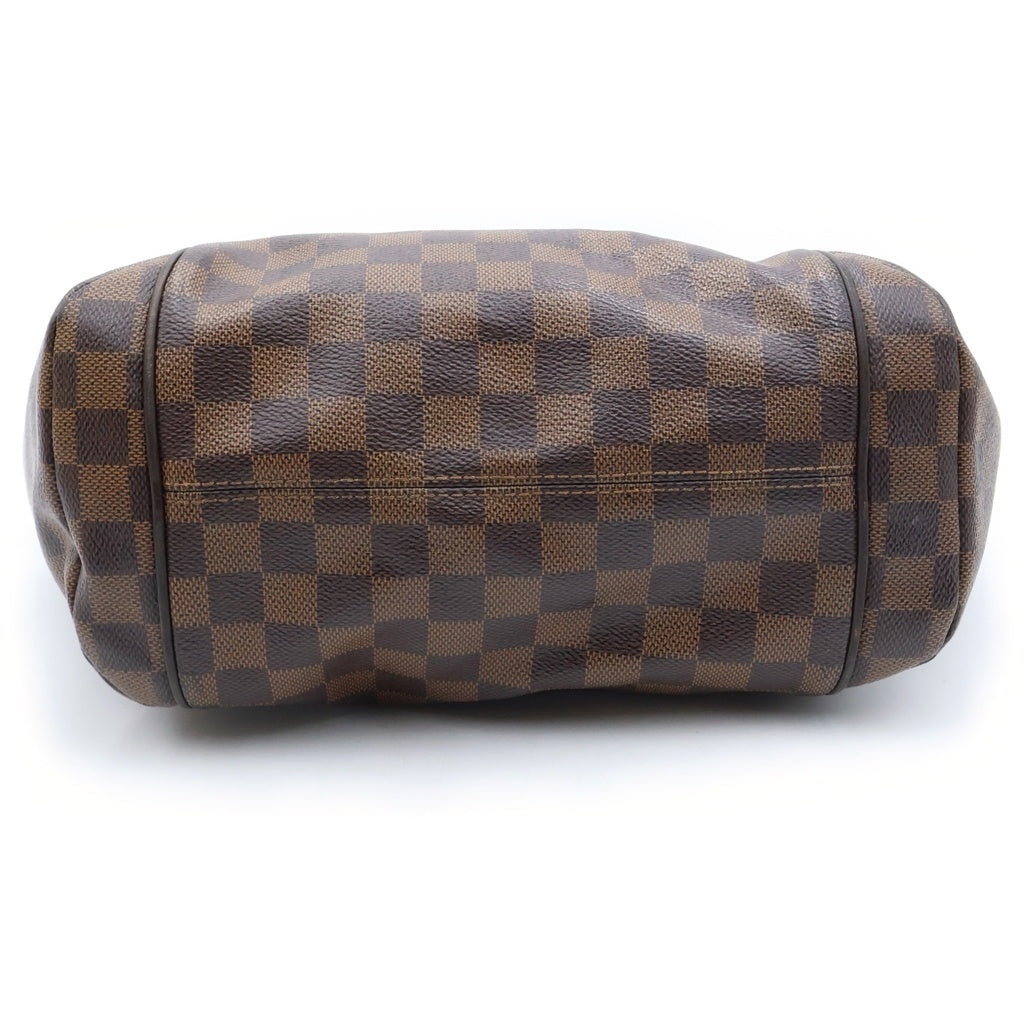 LOUIS VUITTON(ルイヴィトン) ダミエ トータリーPM ハンドバッグ トートバッグ ブラウン レザー×PVC N41282 ゴールド金具 レディース