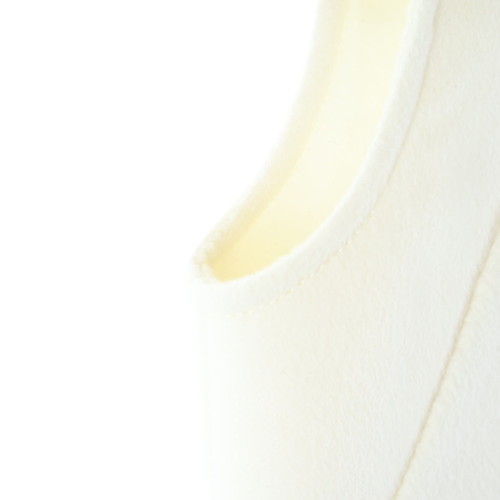 HERMES(エルメス) Cashmere Zip-Up Vest カシミヤ ジップアップベスト 比翼 ホワイト 5H0249DA レディース