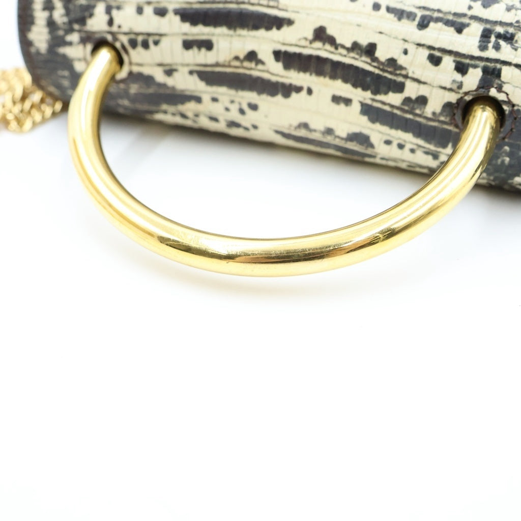 Chloe(クロエ) アビーロック 2WAYハンドバッグ チェーンショルダーバッグ レザー ゴールド金具 ボルドー/グレー レディース