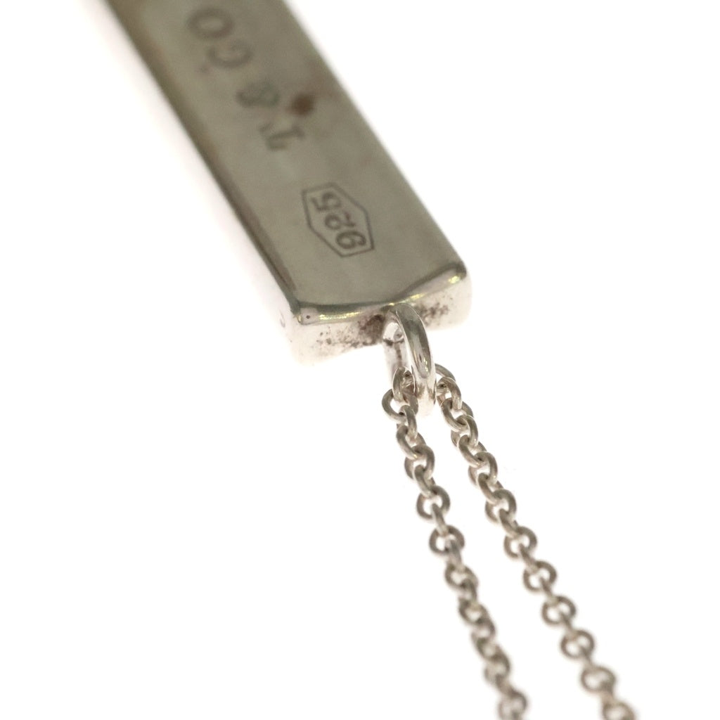 TIFFANY & Co.(ティファニー) 1837 ナロー バー プレートネックレス ペンダント チェーン SV925 シルバー レディース