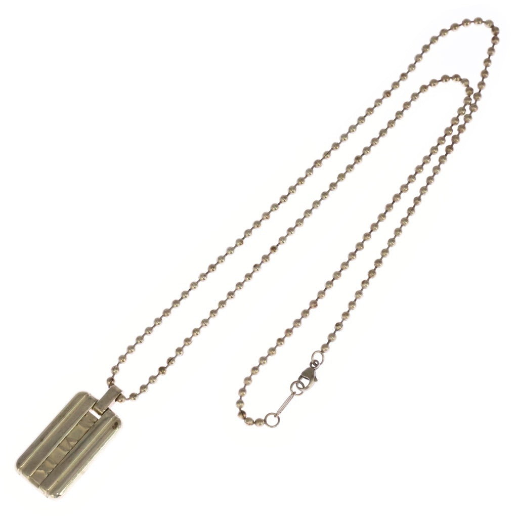 TIFFANY & Co.(ティファニー) アトラス プレート ネックレス ペンダント ボールチェーン SV925 シルバー