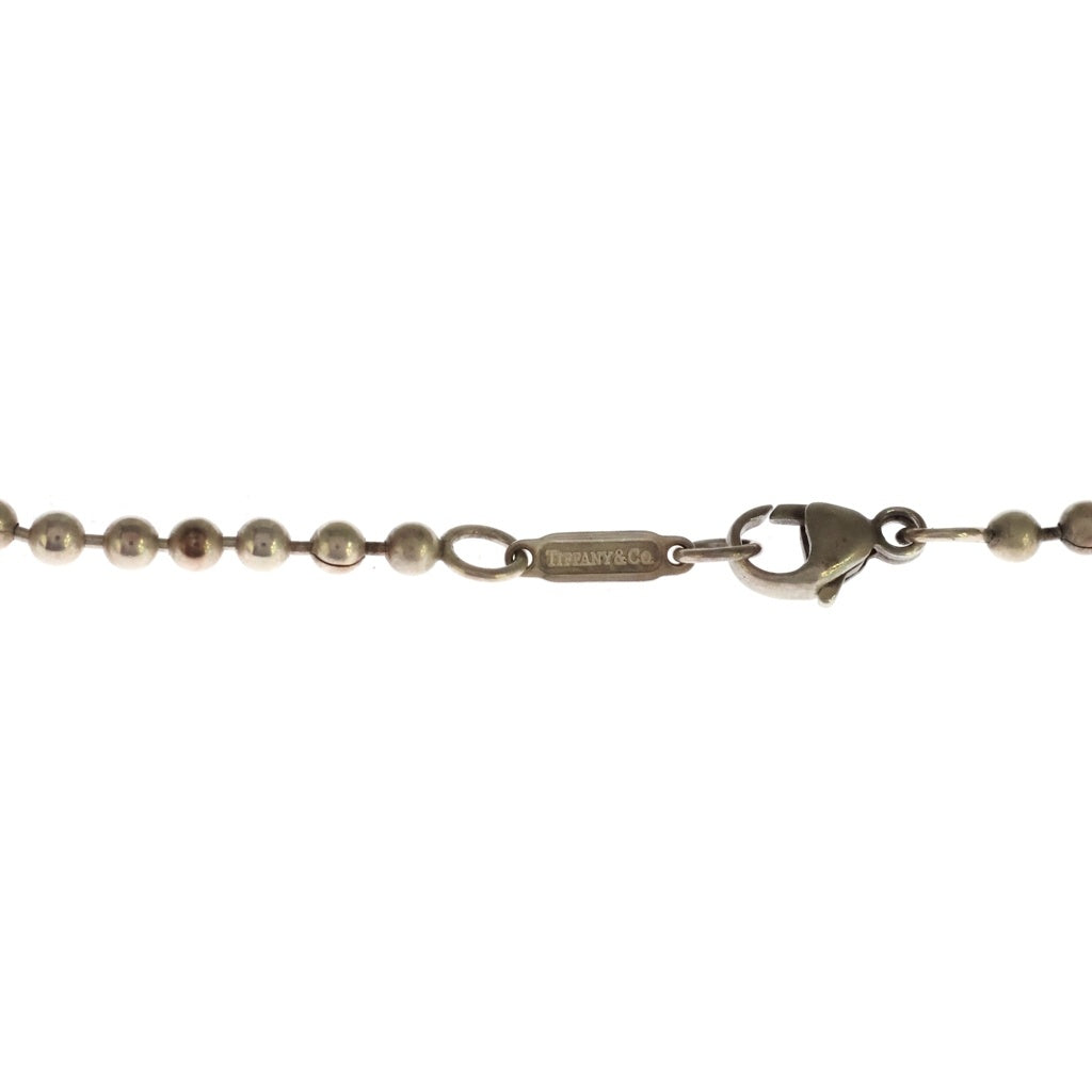TIFFANY & Co.(ティファニー) アトラス プレート ネックレス ペンダント ボールチェーン SV925 シルバー