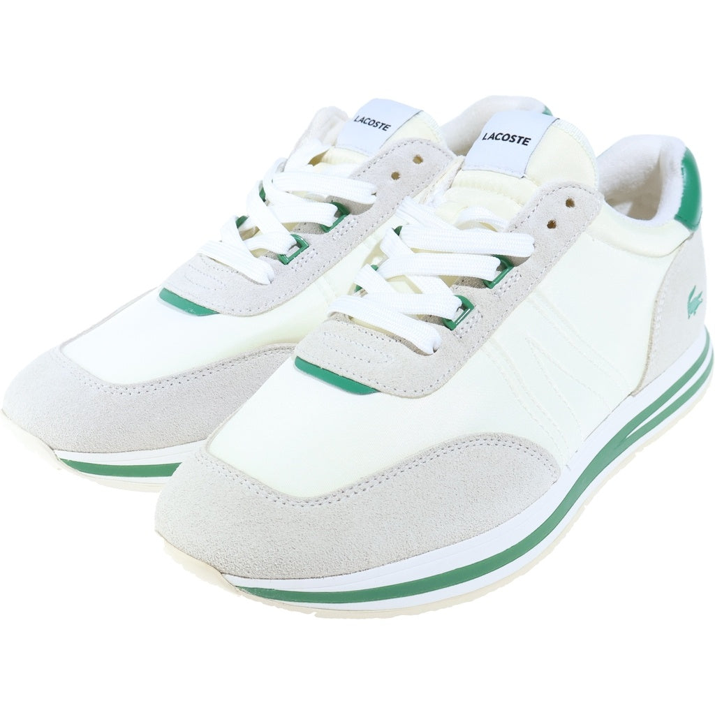 LACOSTE(ラコステ) L-Spin M エルスピン ローカットスニーカー シューズ スエード ホワイト 7-43SMA0065082