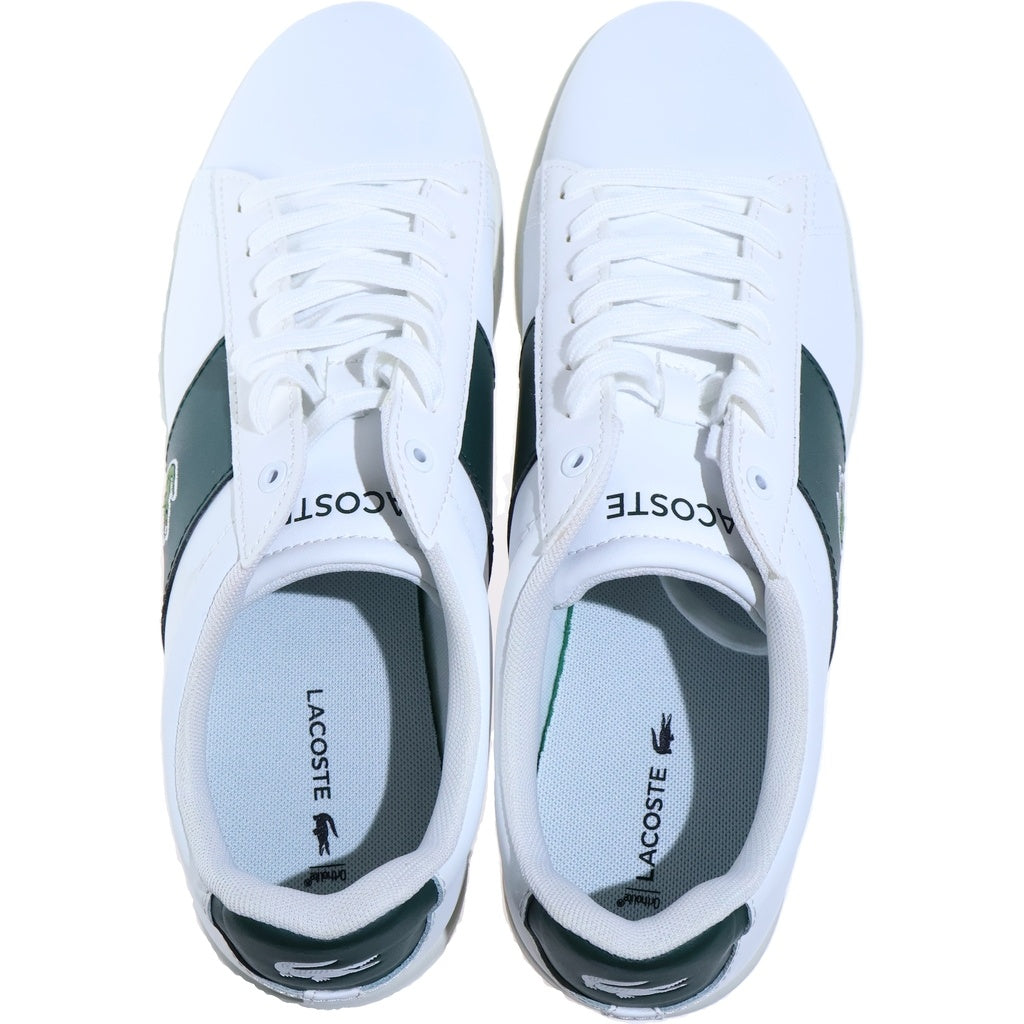 LACOSTE(ラコステ) CARNABY EVO ローカットスニーカー シューズ ホワイト/グリーン 744SMA00781R5