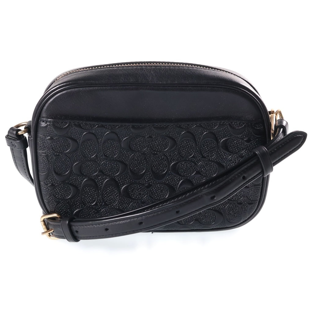 COACH(コーチ) ミニジェイミー シグネチャー ショルダーバッグ ミニバッグ ブラック レザー CC943 ゴールド金具 レディース