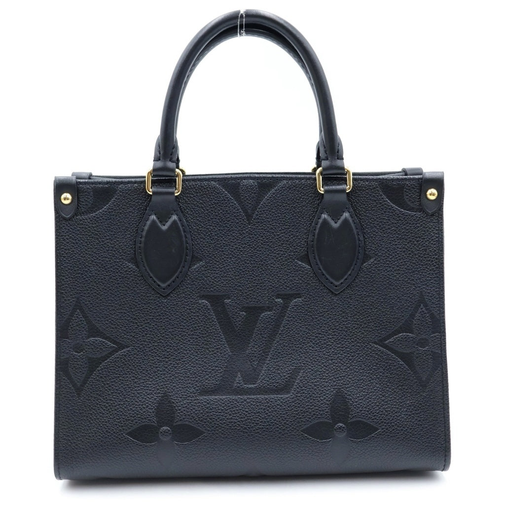 LOUIS VUITTON(ルイヴィトン) モノグラムアンプラント オンザゴーPM ハンドバッグ ショルダーバッグ ブラック レザー M45653 RFID レディース