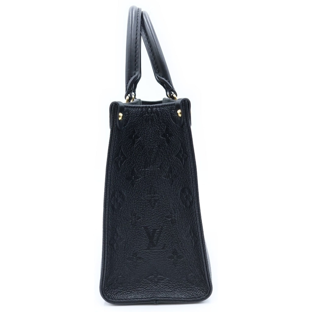 LOUIS VUITTON(ルイヴィトン) モノグラムアンプラント オンザゴーPM ハンドバッグ ショルダーバッグ ブラック レザー M45653 RFID レディース
