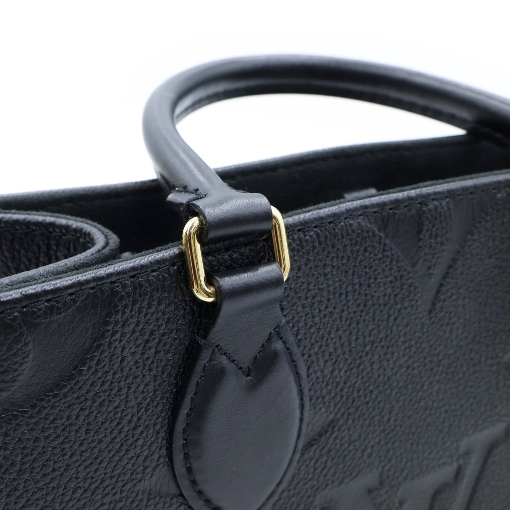 LOUIS VUITTON(ルイヴィトン) モノグラムアンプラント オンザゴーPM ハンドバッグ ショルダーバッグ ブラック レザー M45653 RFID レディース