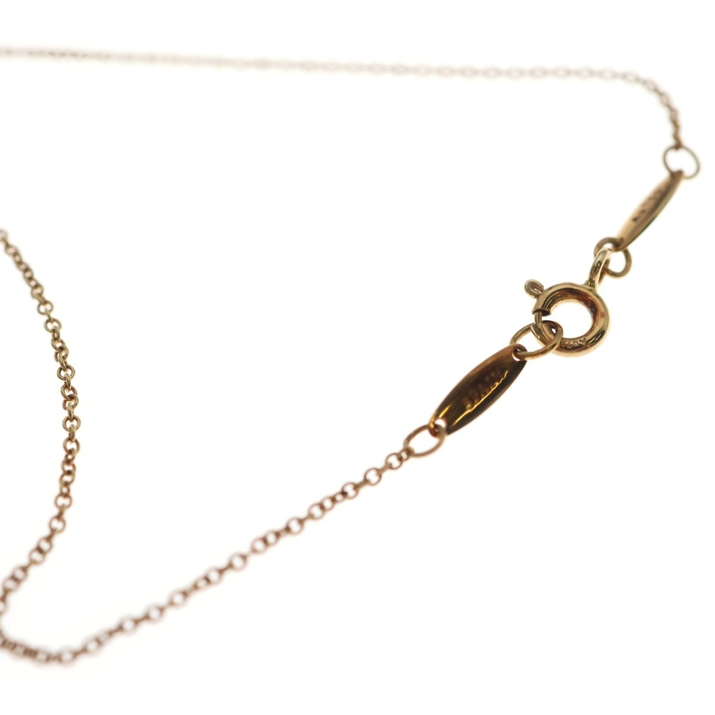 TIFFANY & Co.(ティファニー) オープンハート ネックレス ペンダント チェーン イエローゴールド Au750YG レディース