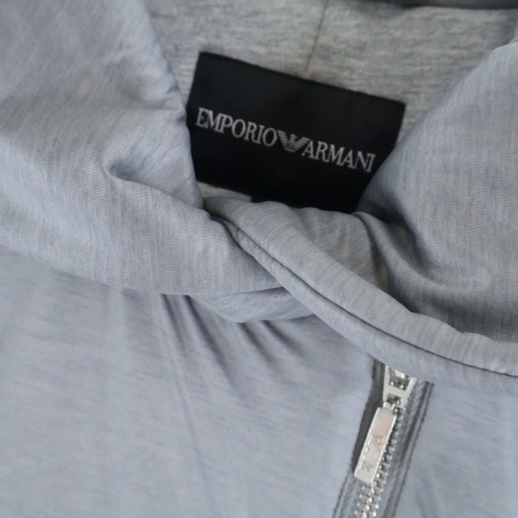 EMPORIO ARMANI(エンポリオアルマーニ) コットン 中綿ブルゾン フロントジップ アウター #40 グレー レディース