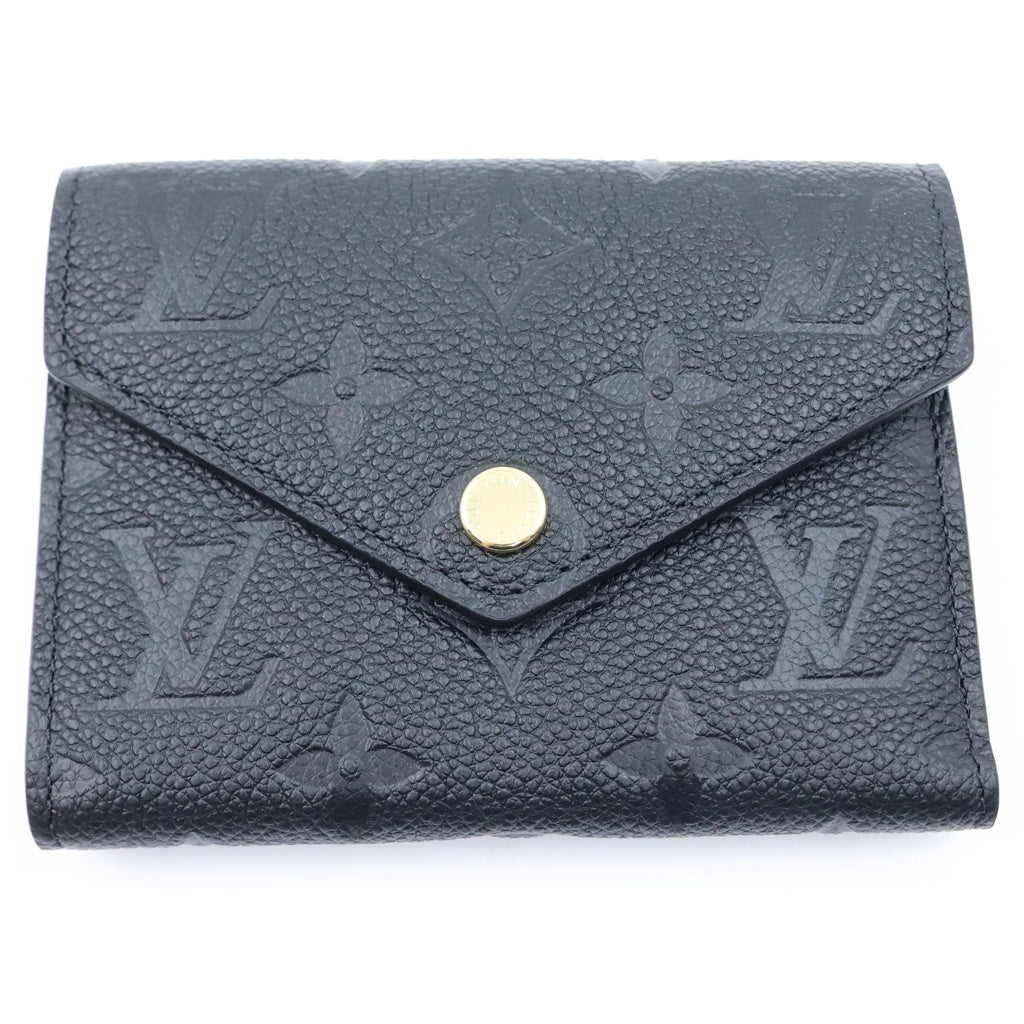 LOUIS VUITTON(ルイヴィトン) モノグラム アンプラント ポルトフォイユヴィクトリーヌ コンパクトウォレット レザー ブラック M64060